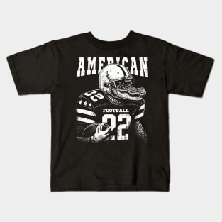 Alligator American Football Vintage Kids T-Shirt